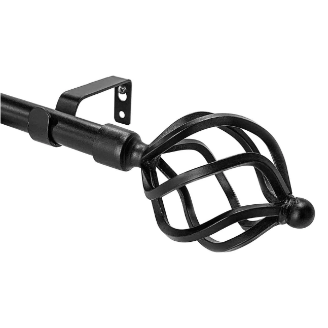 Various styles adjustable length curtain rod sets